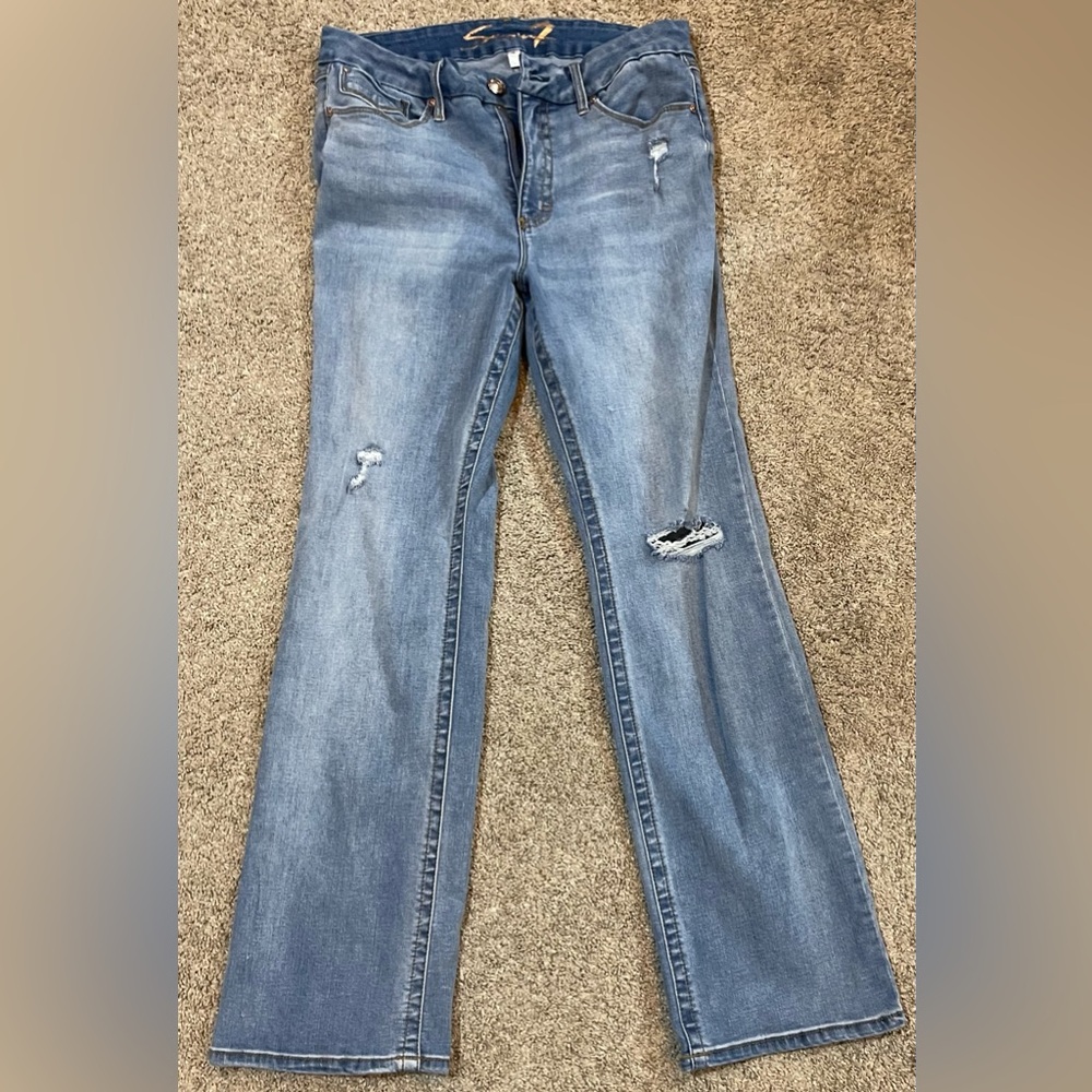 Seven size 16 timeless, high-rise slim boot jean